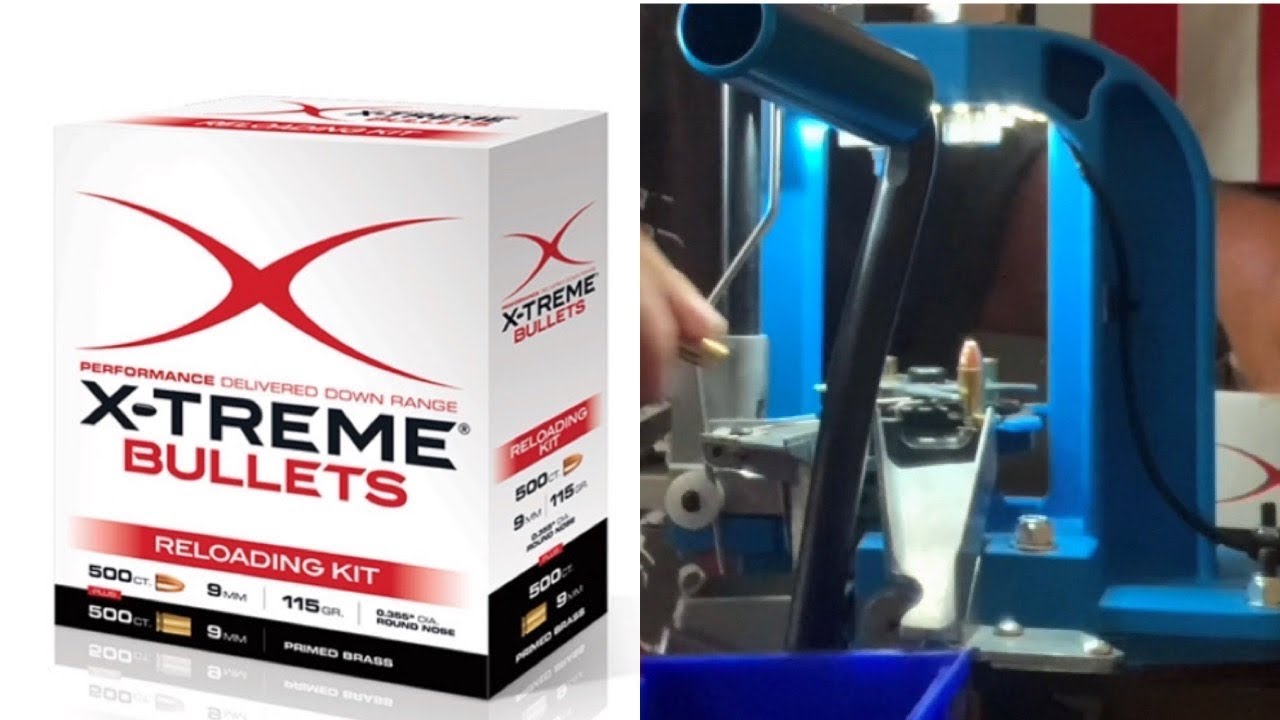 Перезарядка пуль Xtreme 115gr 9mm на Dillon RL 550 C