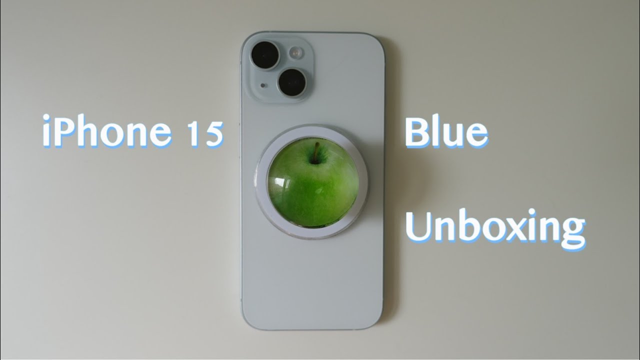 Unboxing. 아이폰 15 블루 언박싱 📱🩵