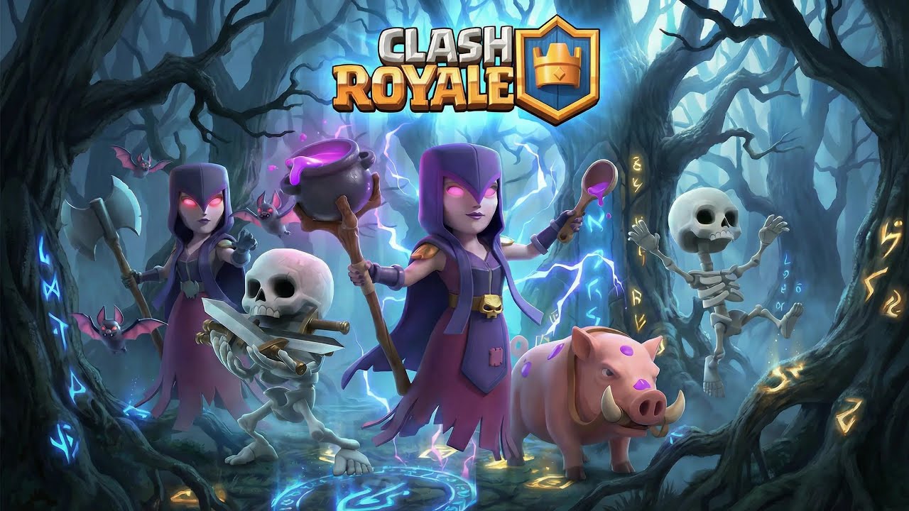 A conta do zero 💎 Almoço gótico Clash royale 🖤 👻 💀 🧛🏻 #pushdecks