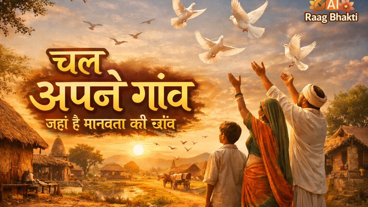 🎵 चल अपने गाँव 🕊️ | मानवता, मिट्टी और अपनापन | गाँव की यादों का प्यारा गीत 