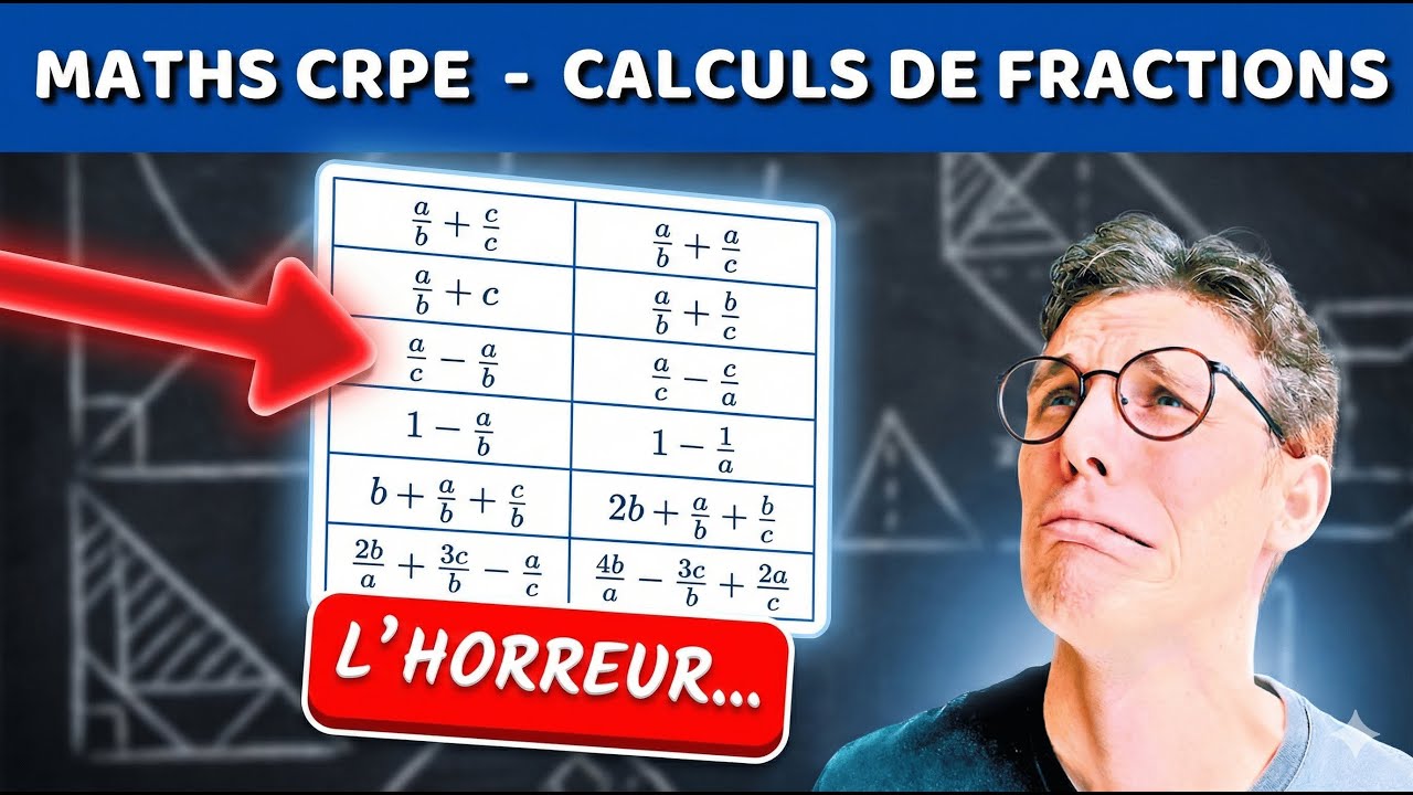 Réussir tous tes calculs de fractions au CRPE – méthode simple + exercices corrigés