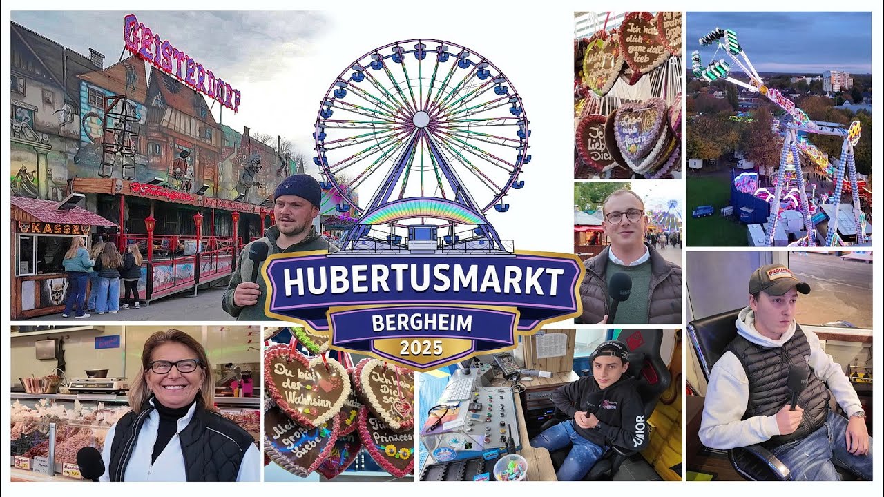 Reportage Hubertusmarkt Bergheim 2025 mit dem Geisterdorf, Interviews mit den Schaustellern und mehr