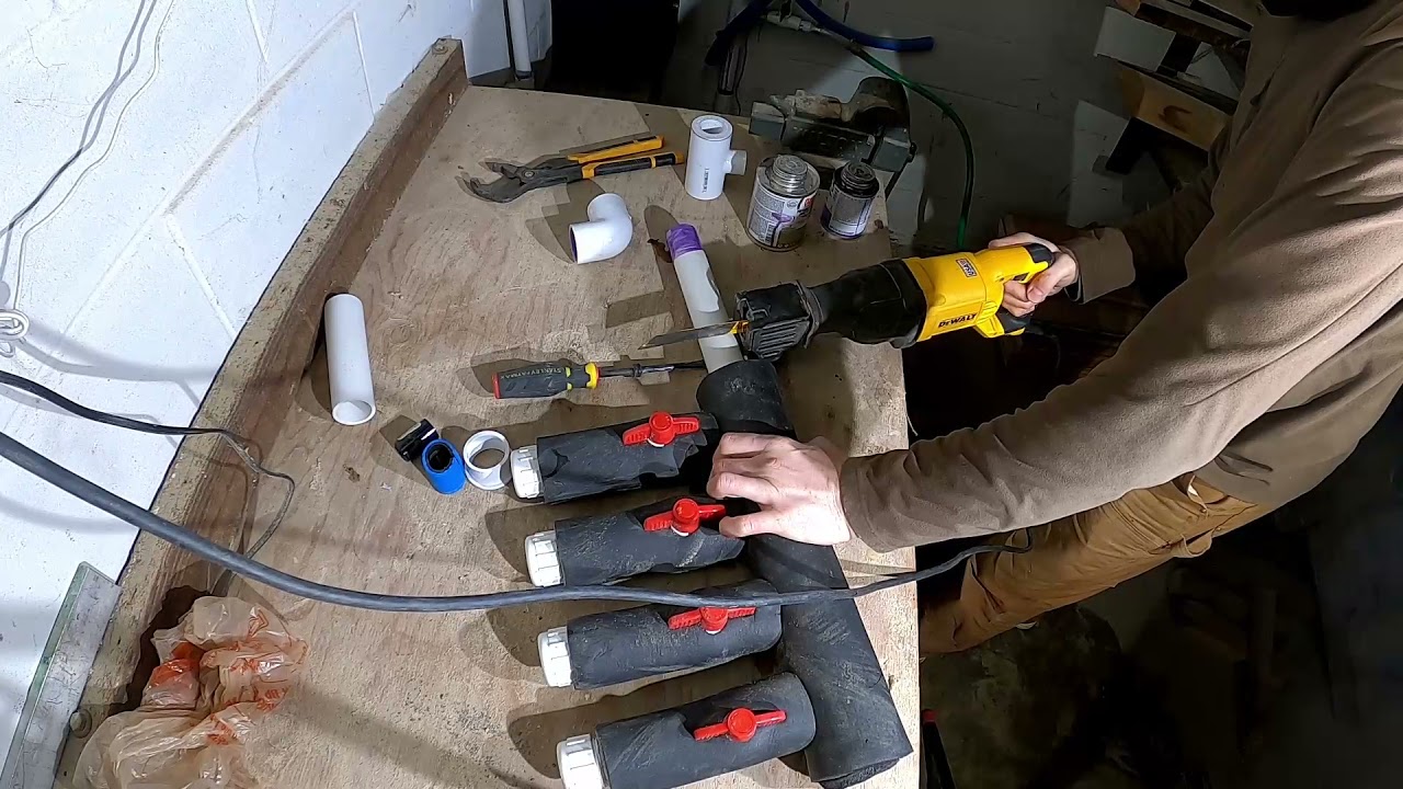Geothermal heat pump manifold leak repair
