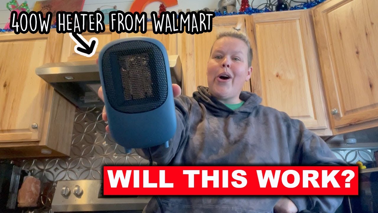 Van Life Tips For Staying Warm | Inexpensive Mainstay 400 Watt Heater  From Walmart