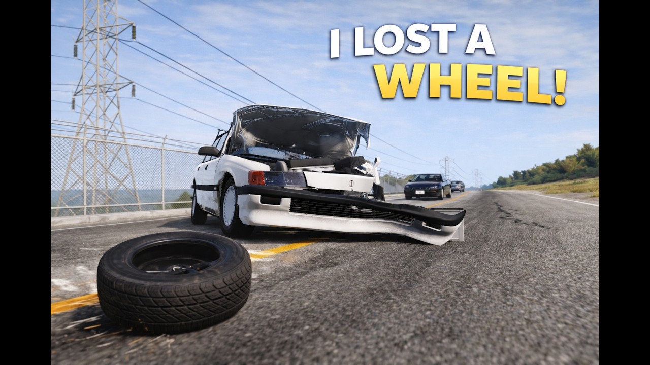 BeamNG Career Mode #10 – Crashes, Expensive Repairs & I Lost a Wheel!