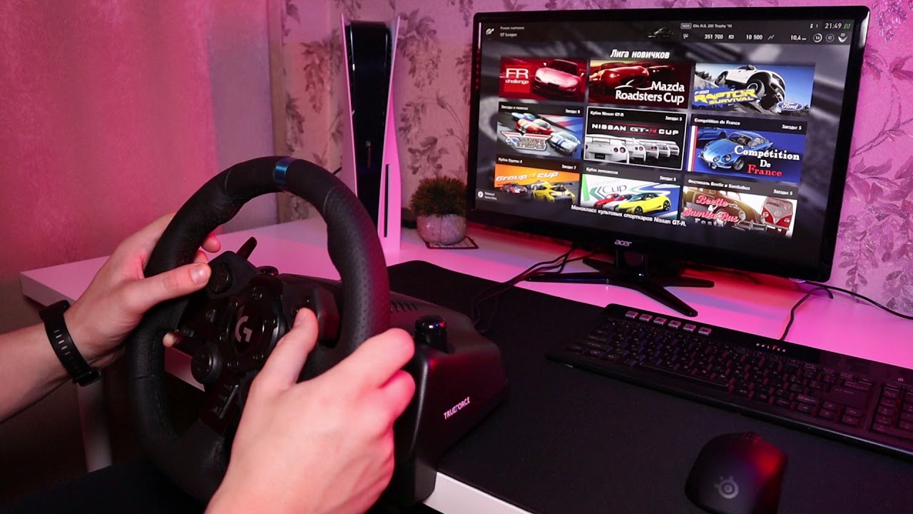 Logitech G923 PS5 test on Gran Turismo Sport original sound