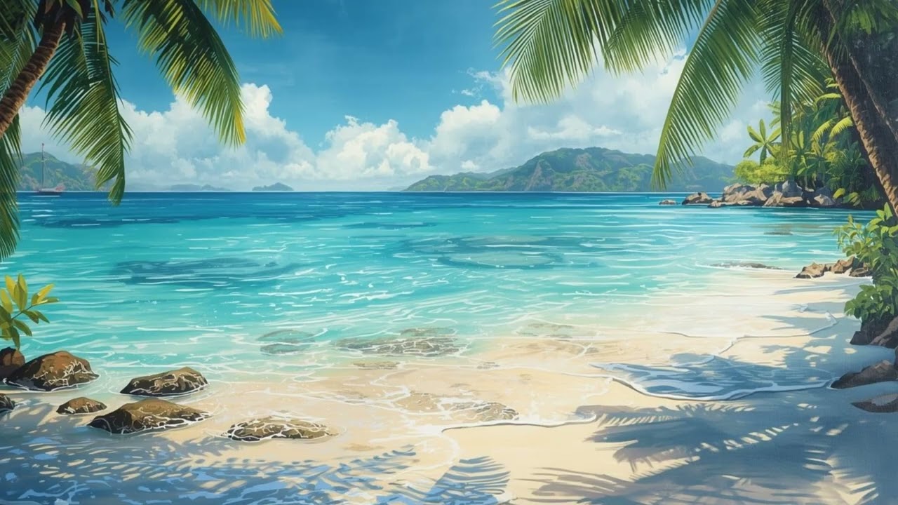 เพลงบรรเลงAI,รีแล็กซ์พักผ่อนหย่อนใจ, relaxing music, soothing ,relish ,see the beach