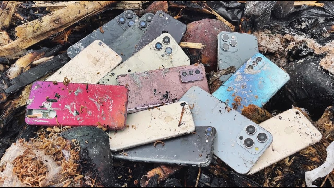 🤩Woww! So Great! i found many Phone in small bag at the Rubbish || Reatore Oppo Reno4...