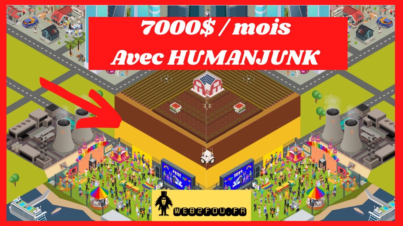 [CRYPTO FR] 7000$ / mois avec le Play to Earn HumanJunk.io $JUNK