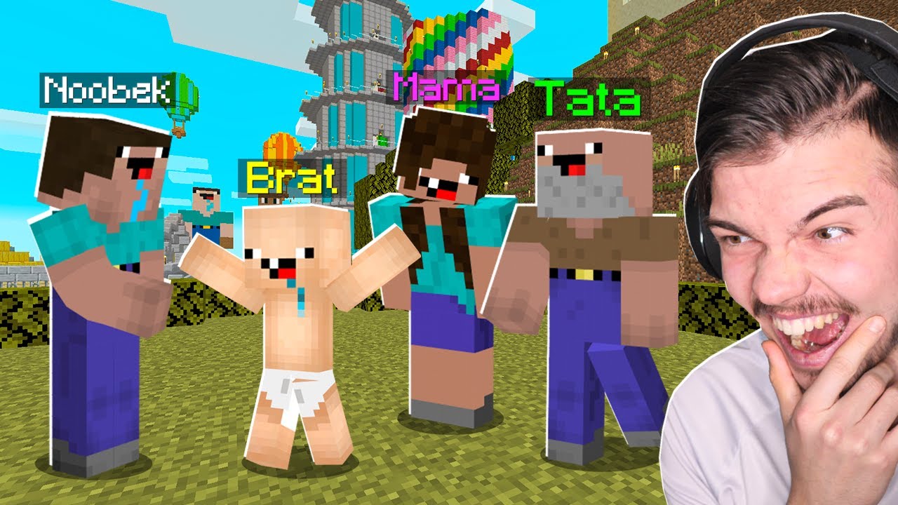RODZINA NOOBKA PRANK NA NOOBKU w Minecraft!