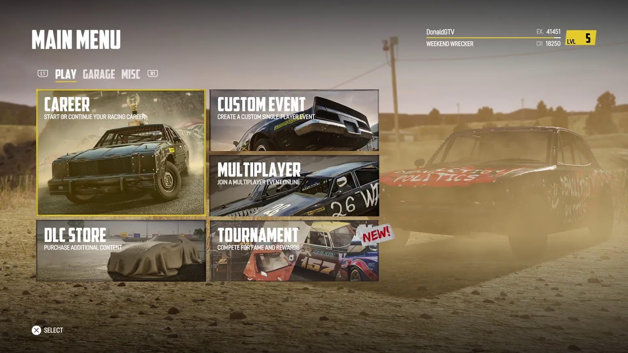 Donaldgtv playing Wreckfest!