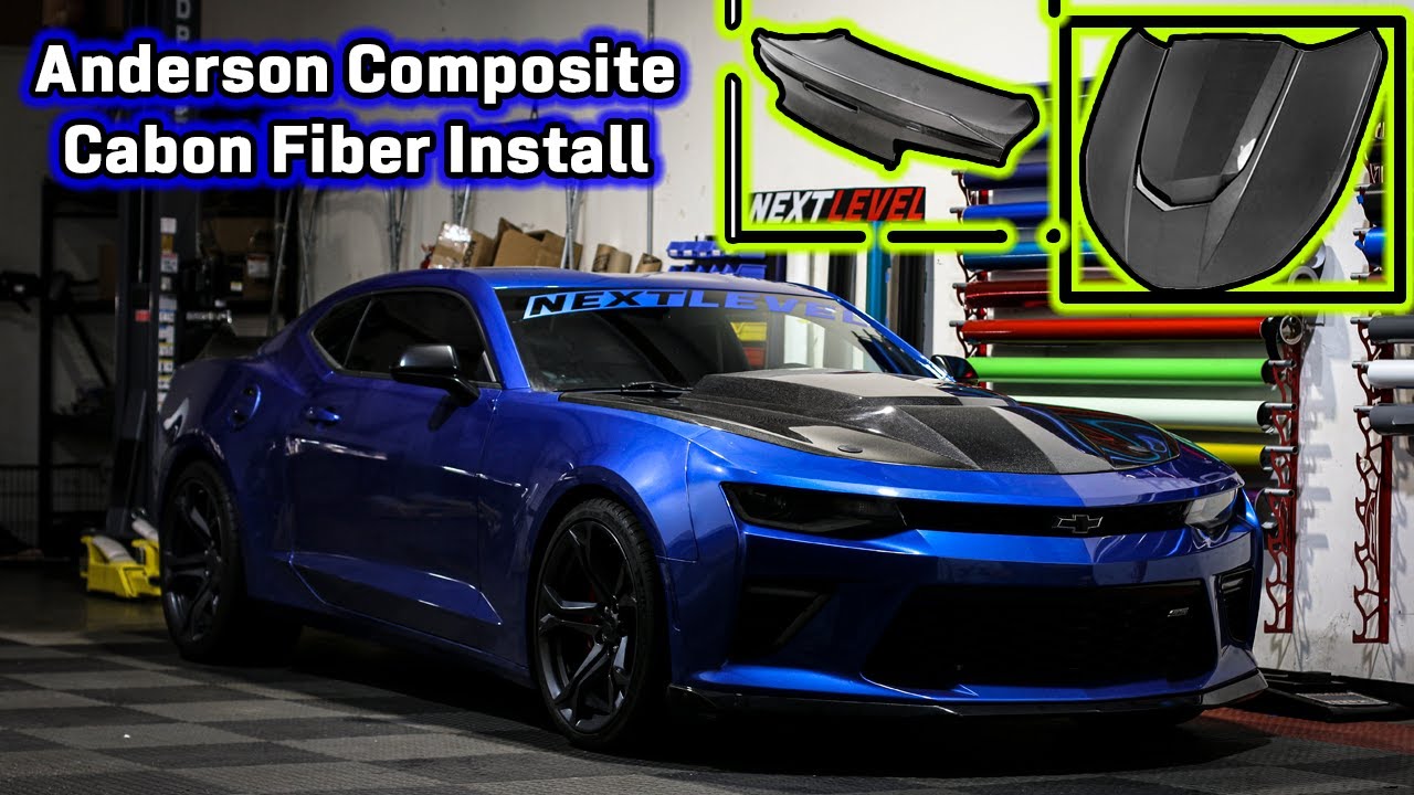 Camaro SS 1LE Carbon Fiber Hood and Trunk Install   Anderson Composites