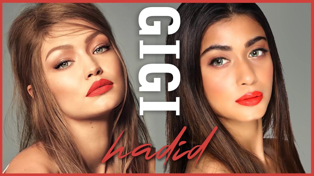 Gigi Hadid Inspired | Classic Nude Eyes Red Lips | Sush Dazzles