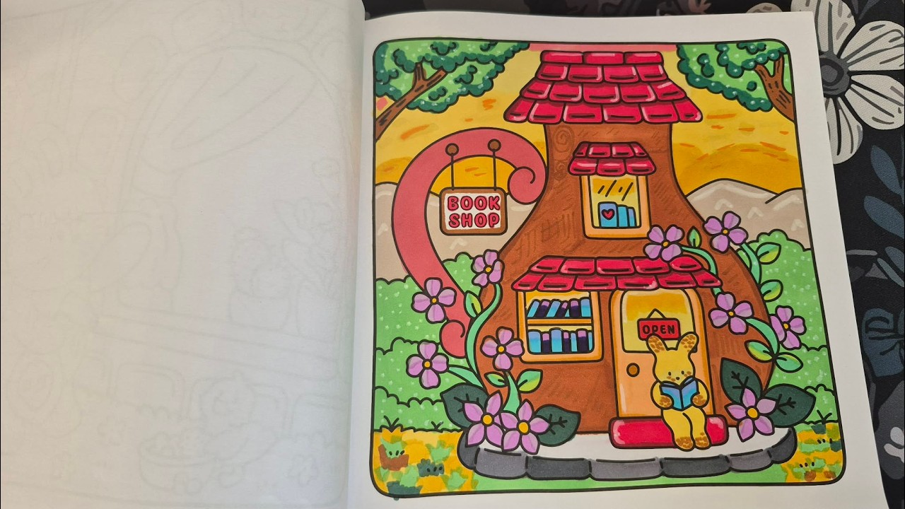 ASMR Coloring Cozy Village Friends