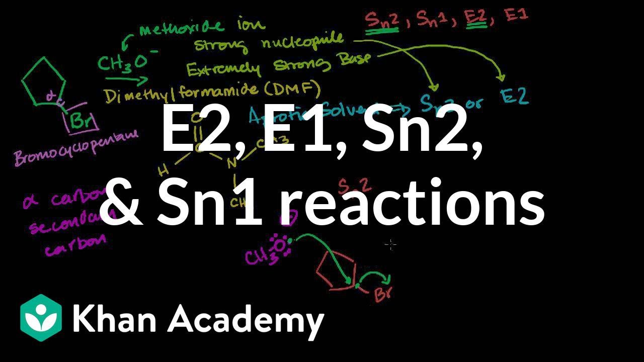 Comparing E2 E1 Sn2 Sn1 Reactions