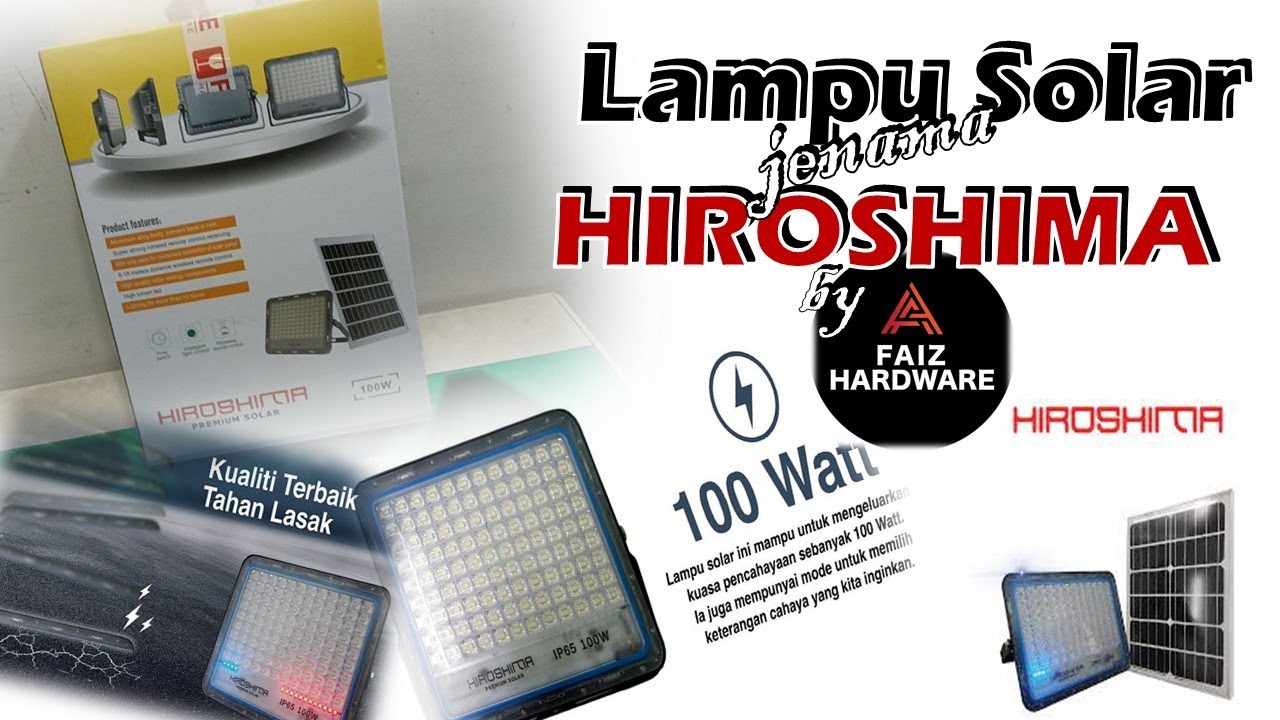 Review Produk - Lampu Sportlight Solar dari Faiz Hardware