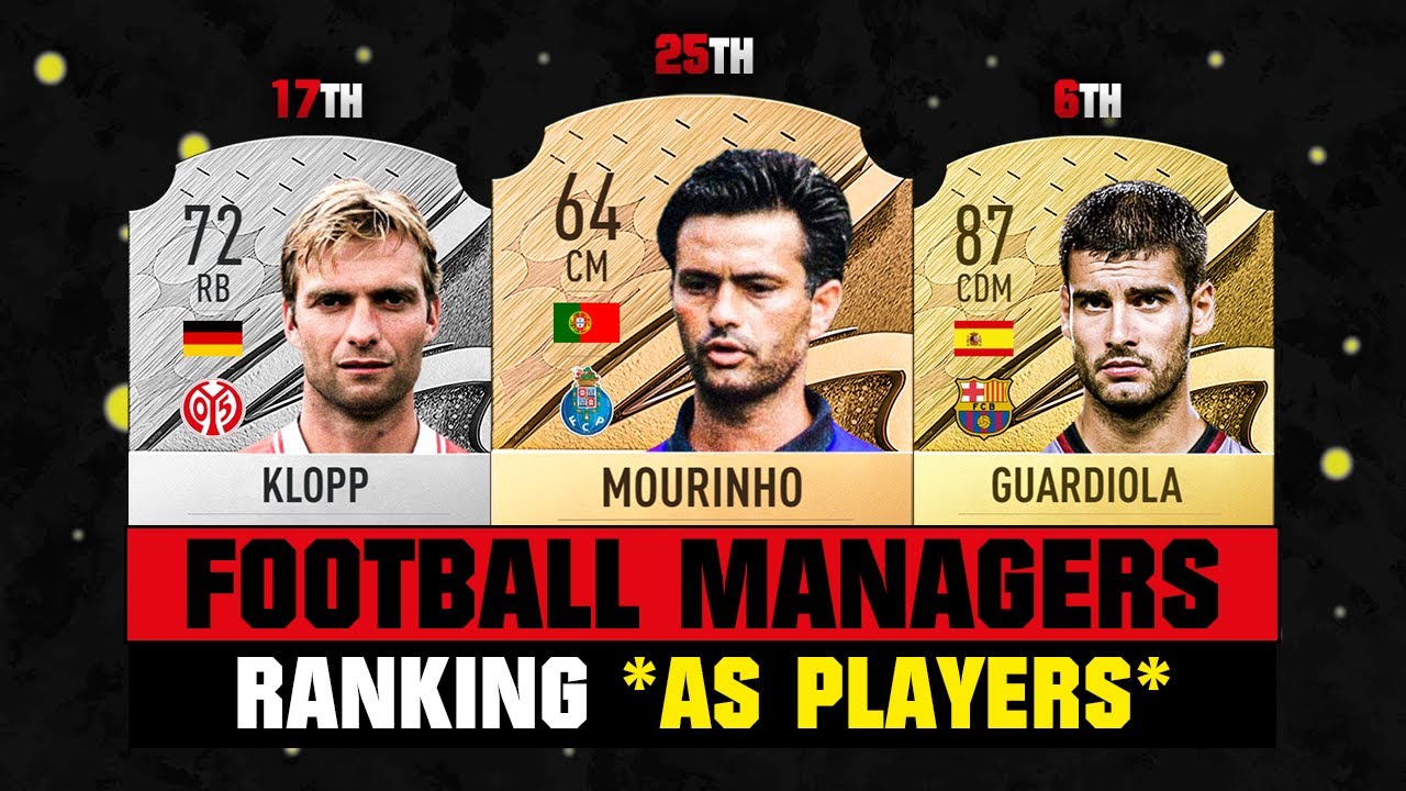 Ranking ALL FOOTBALL MANAGERS When They Were Players! 😔💔