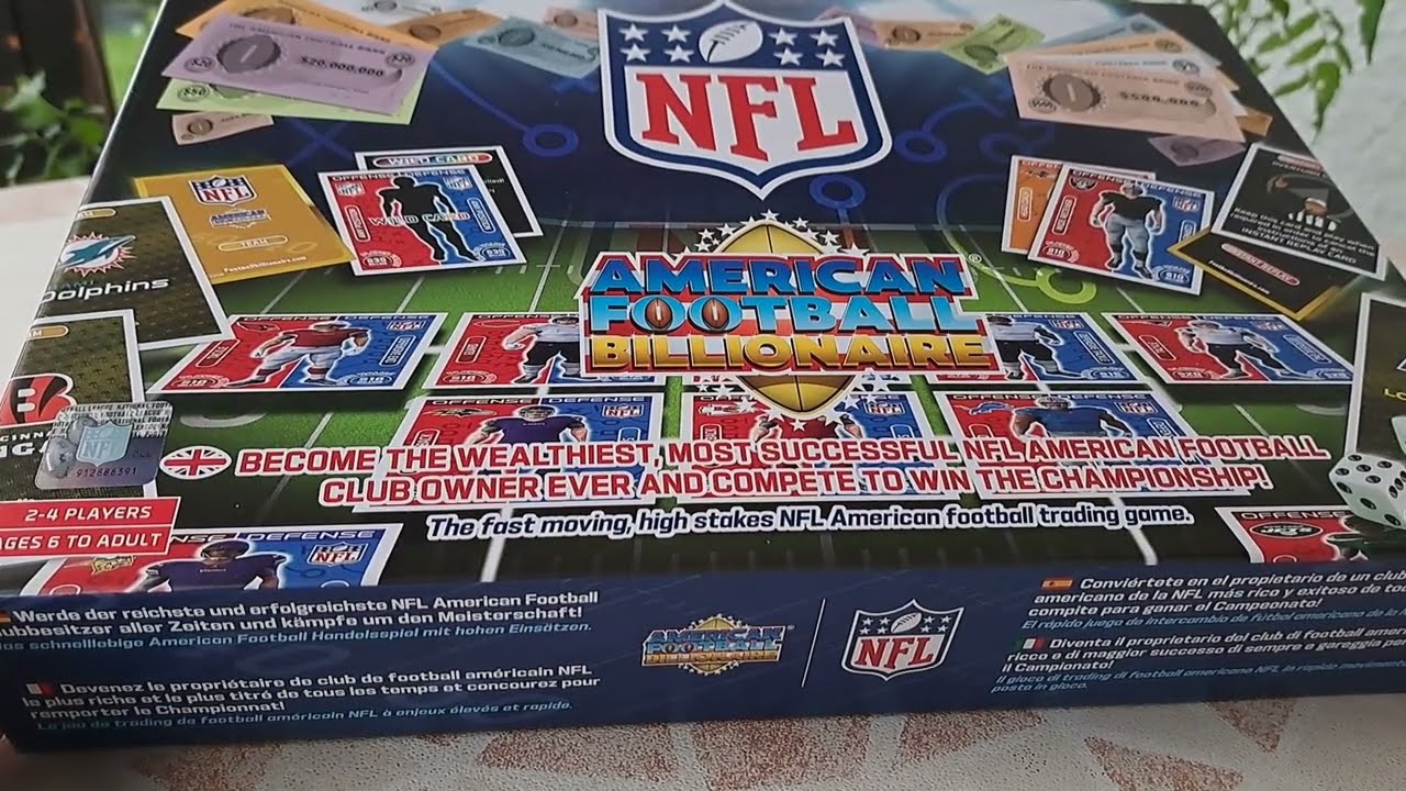 American Football billionnaire board game, NFL