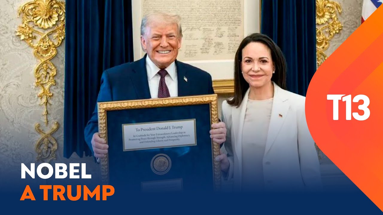 María Corina Machado entrega a Trump su medalla del Nobel de la Paz