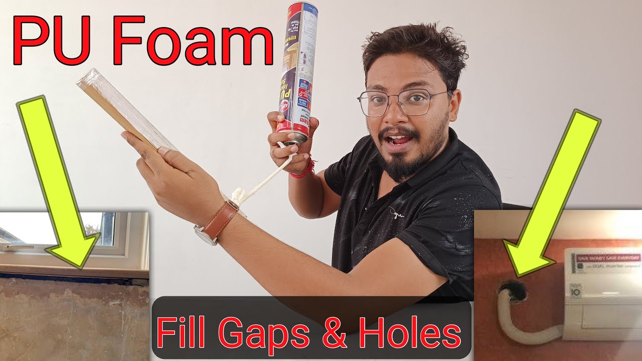 Multi Purpose PU Foam | How to use PU foam for Gap Filling | Sealing Window & Door Gaps | TechSpy