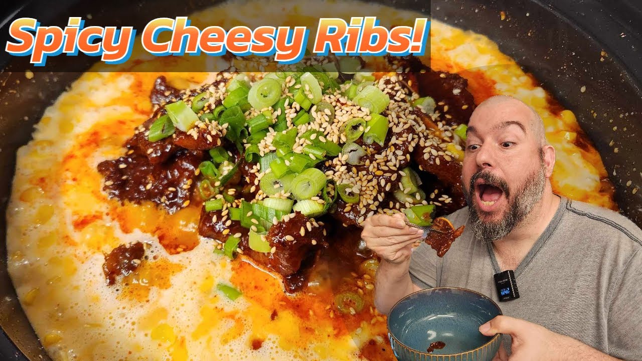 Korean Cheesy Spicy Ribs 치즈 등갈비 | You MUST Try These at Home! So Good!