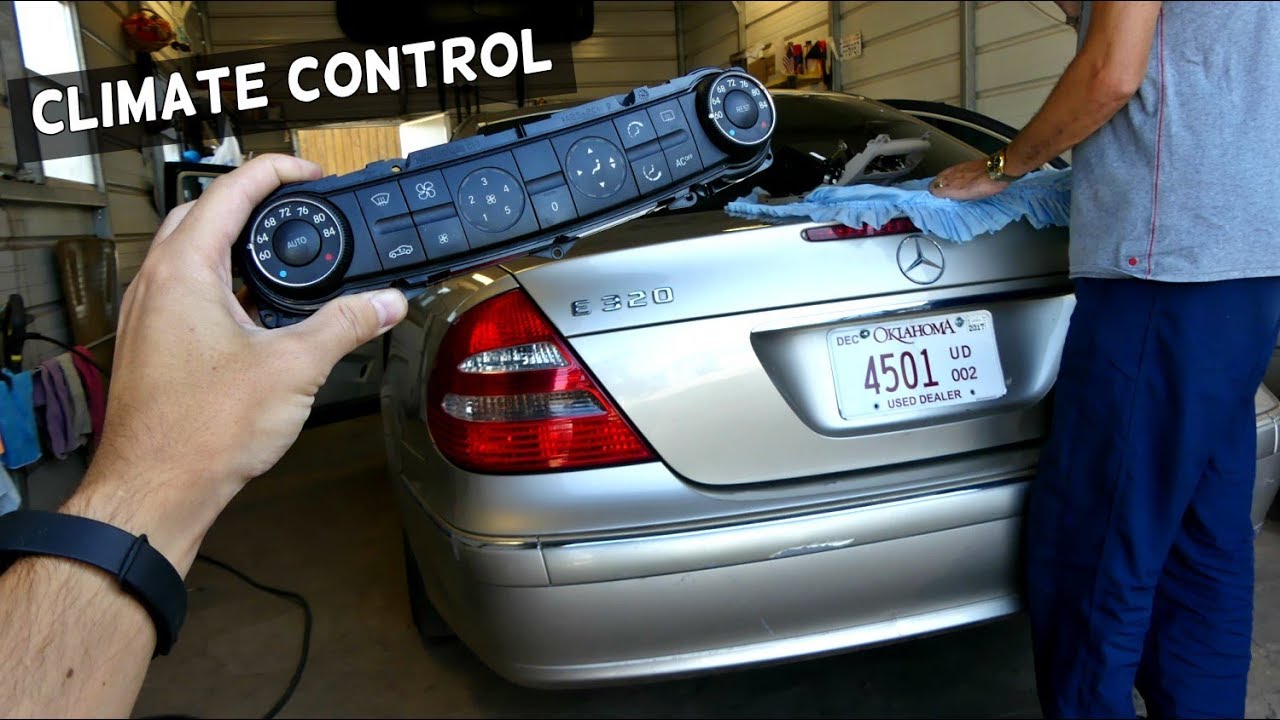 HOW TO REMOVE AND REPLACE AC  HEATER FAN CONTROL  ON MERCEDES W211