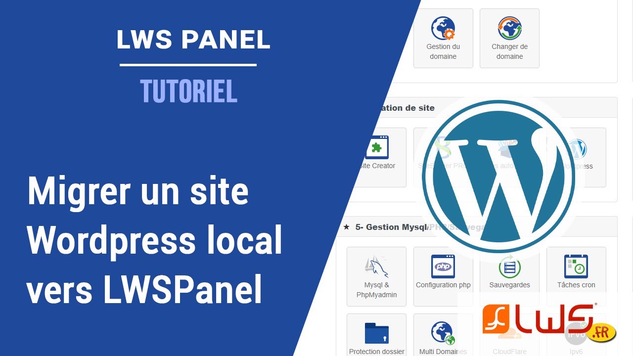 Migrer un site Wordpress en local vers un hébergement web (LWS) pour une mise en ligne