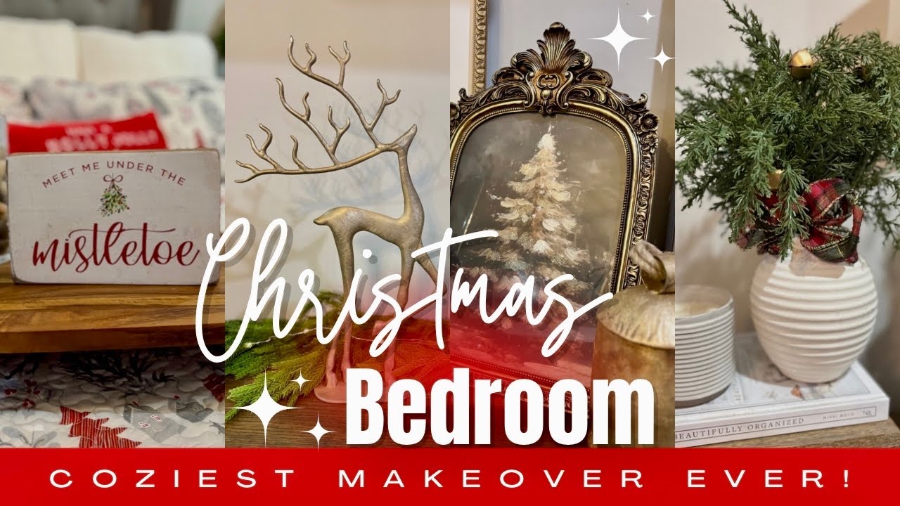✨🎄Экстремальное рождественское сияние спальни | Волшебное преображение CozyHoliday! ❄️