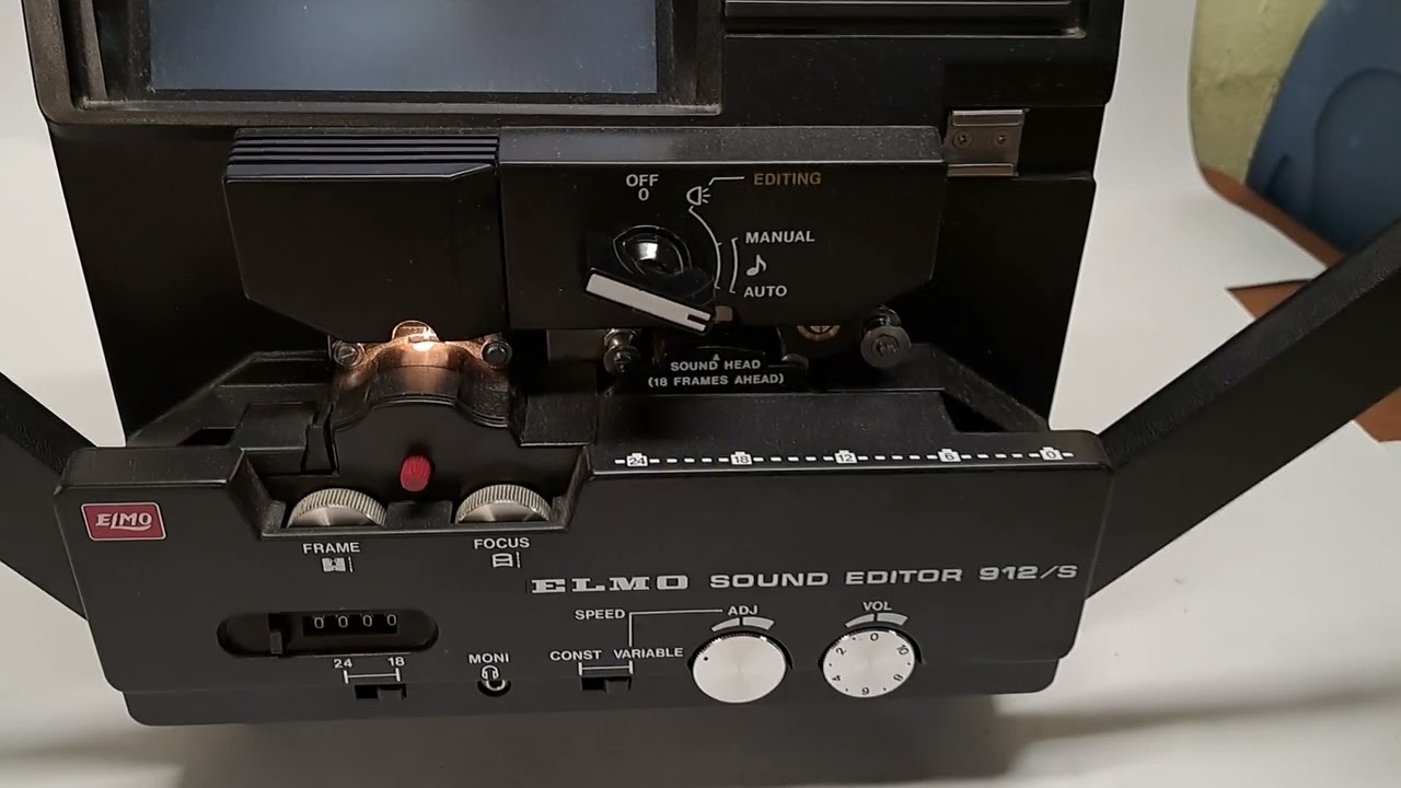 Elmo Sound Editor 912/S Super 8 8MM Movie Film Viewer Testing Video