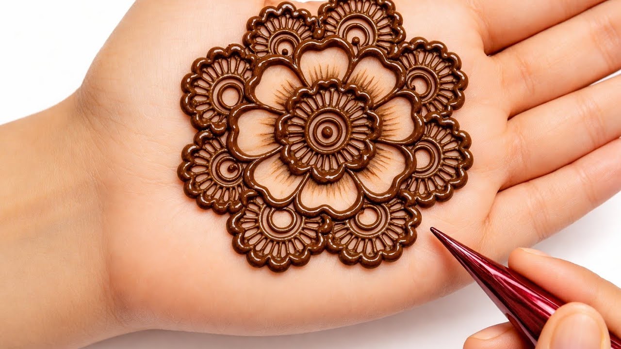 Karwa Chauth Ke Liye Khoobsurat Mehndi Design | Easy Step by Step