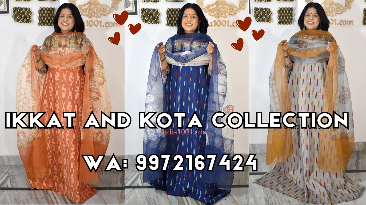 11feb Ikkat and kota collection. WA9972167424   India1001 is live