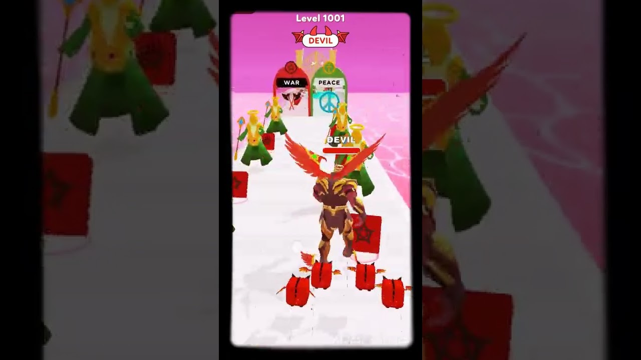 Destiny Run 3D Game Level 1001 Gameplay Walkthrough ios Android Angel VS Devil