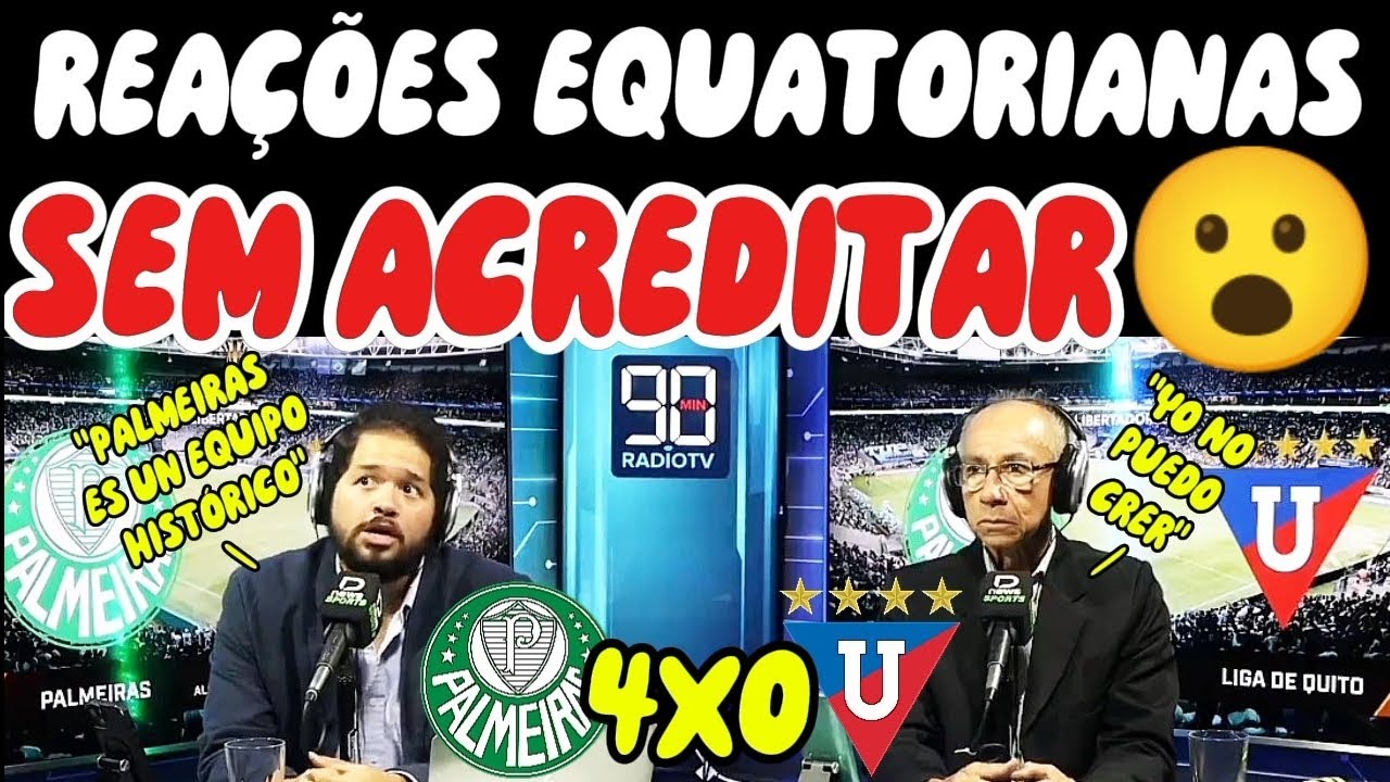 PALMEIRAS 4 X 0 LDU MELHORES MOMENTOS E REA&Ccedil;&Otilde;ES EQUATORIANAS | LIBERTADORES 2025