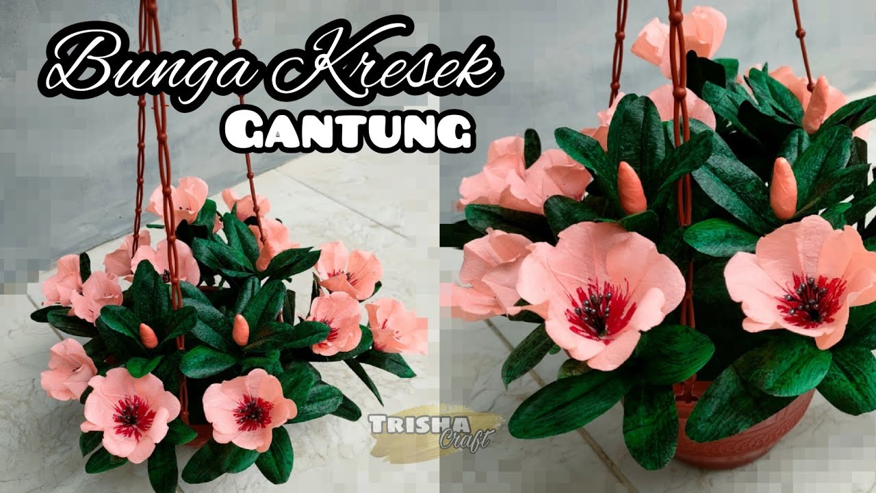 Bunga gantung terbaru dari plastik kresek || bunga gantung kresek