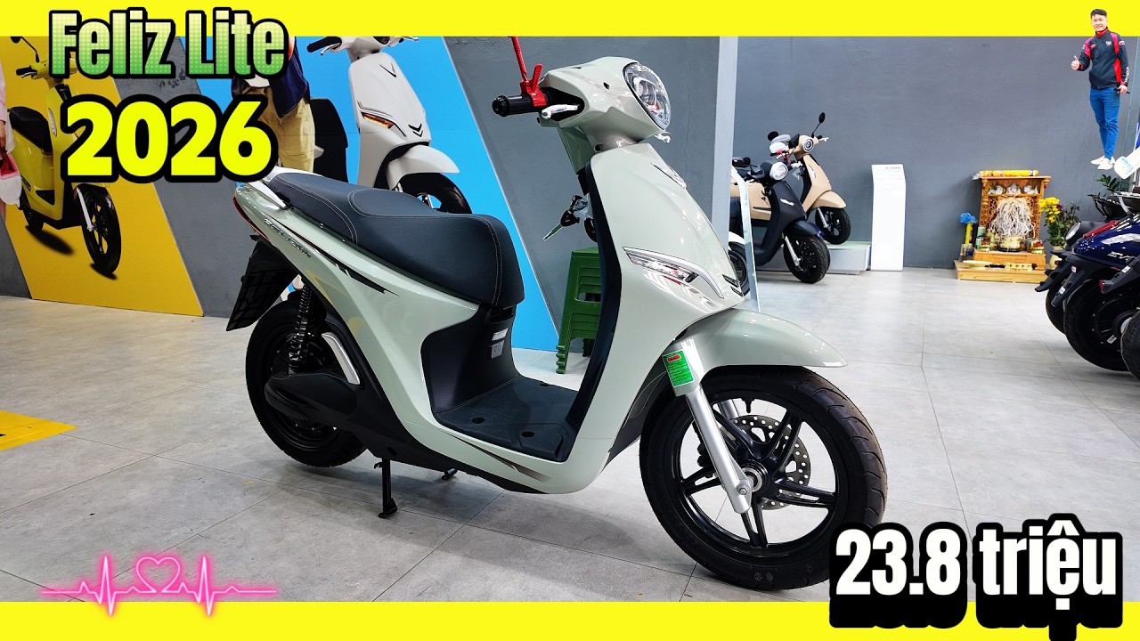 Vinfast Feliz Lite 2025 – KHÔNG CẦN BẰNG LÁI ▶ 23.8 triệu 1 em Feliz Lite 2025 🔴 GIÁ XE MÁY VLOGS