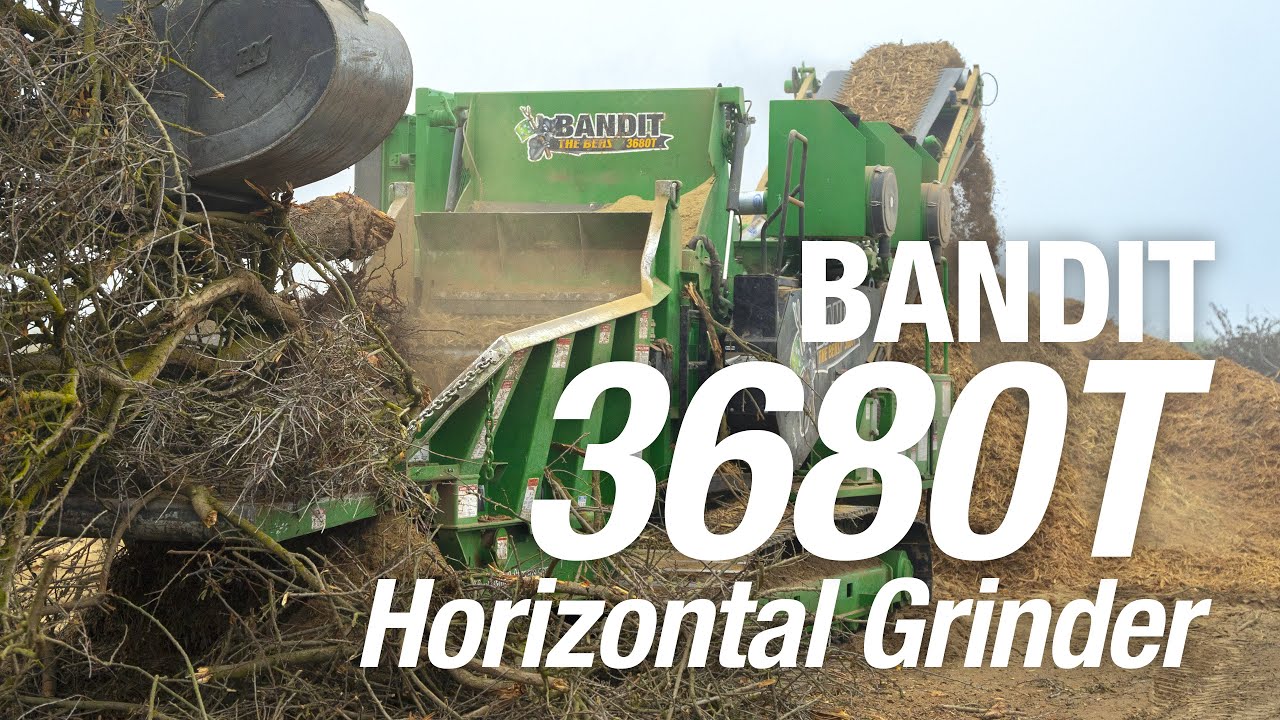 The BANDIT BEAST 3680 Track Horizontal Grinder: Leader in Output, Mobility, Fuel Economy