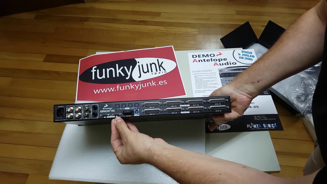 Unboxing Antelope Audio Orion 32 HD (Funky Junk Spain)