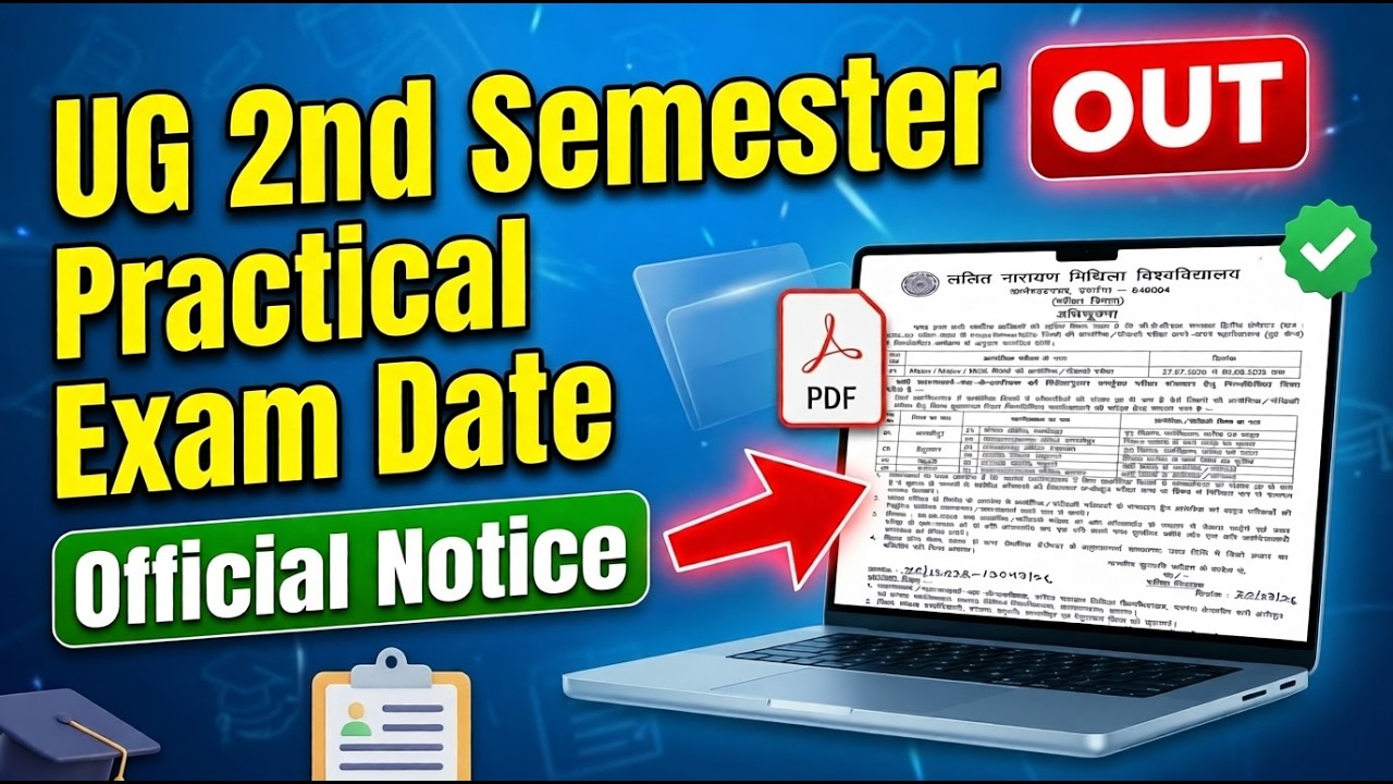 LNMU UG 2nd Semester Practical Exam Date 2025-29 Out | Official Notice Released