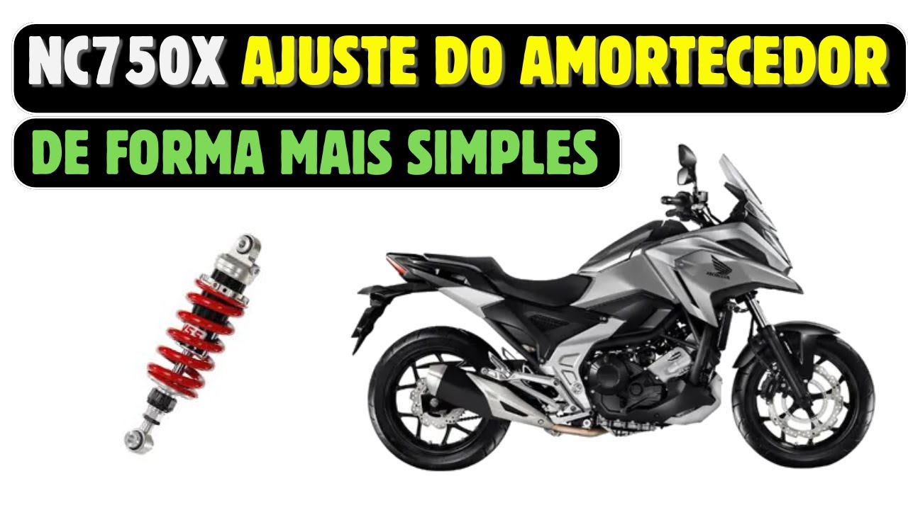 NC750x Regulagem do Amortecedor Em Casa Raspando em Lombadas e Quebra Molas #nc750x