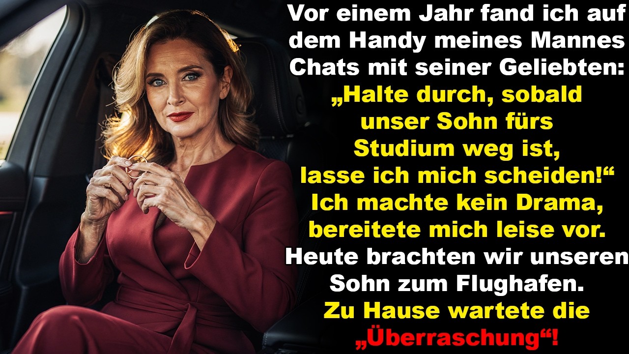 Mein Mann schrieb seiner Geliebten: „Halt durch, wenn unser Sohn studiert, lasse ich mich scheiden.“