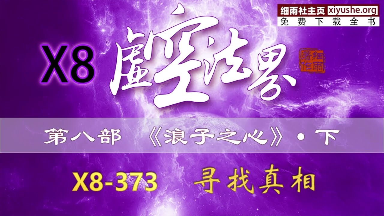 X8-373 章 寻找真相《虚空法界》第八部《浪子之心》下篇（363-391）#细雨资料  #细雨著作  #虚空法界 #虚空法界框架结构详解