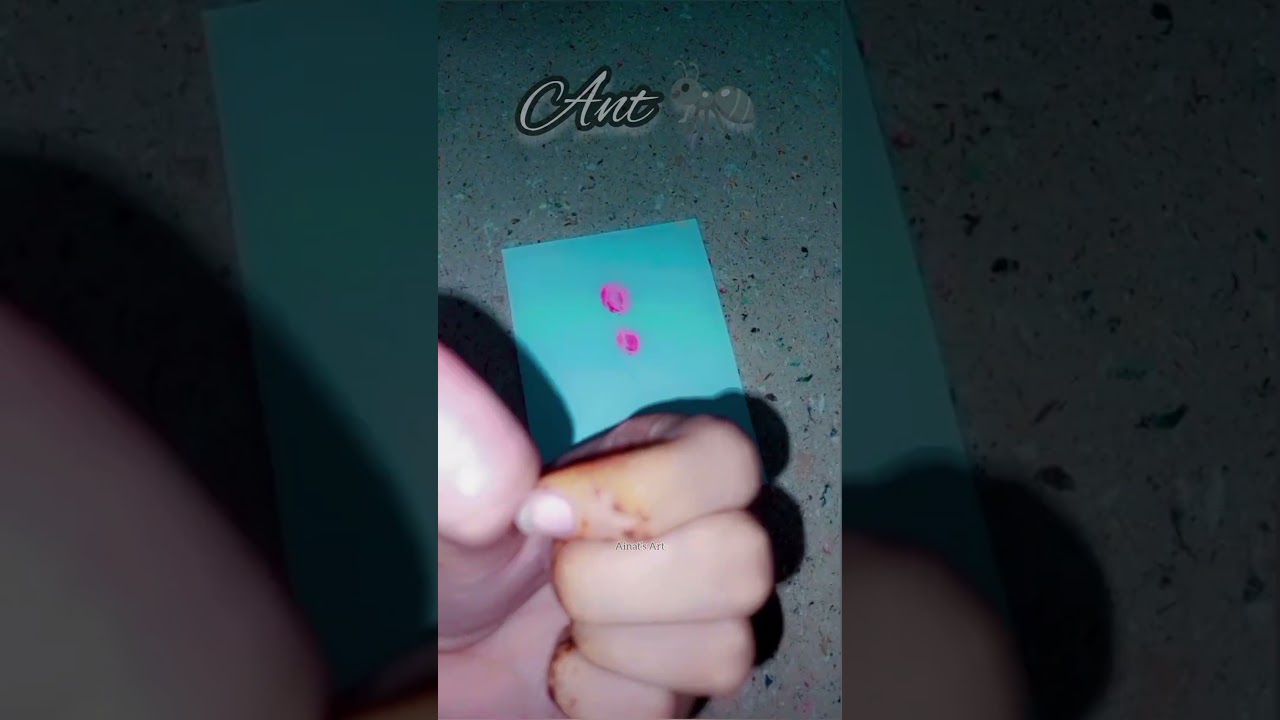 Make ant 🐜 with fingerprints #foryou #viralshort #subscribetomyyoutubechannel