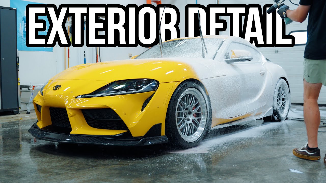 Мойка грязной Toyota Supra A91 — внешний вид