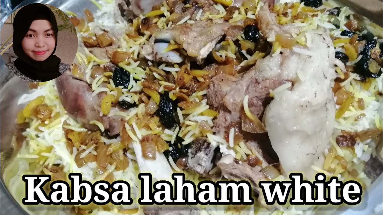 How to cook kabsa laham white step by step/easy recipe for mutton meat/Kabsa laham Arabian dish.