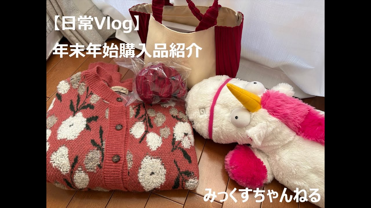 【日常Vlog】年末年始に手に入れたものたちを紹介します！