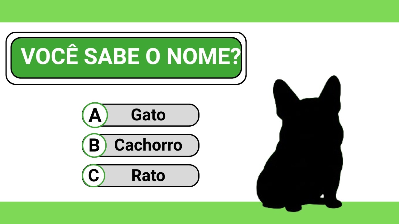 Complete a frase com o nome do animal correto - Quiz para iniciantes!