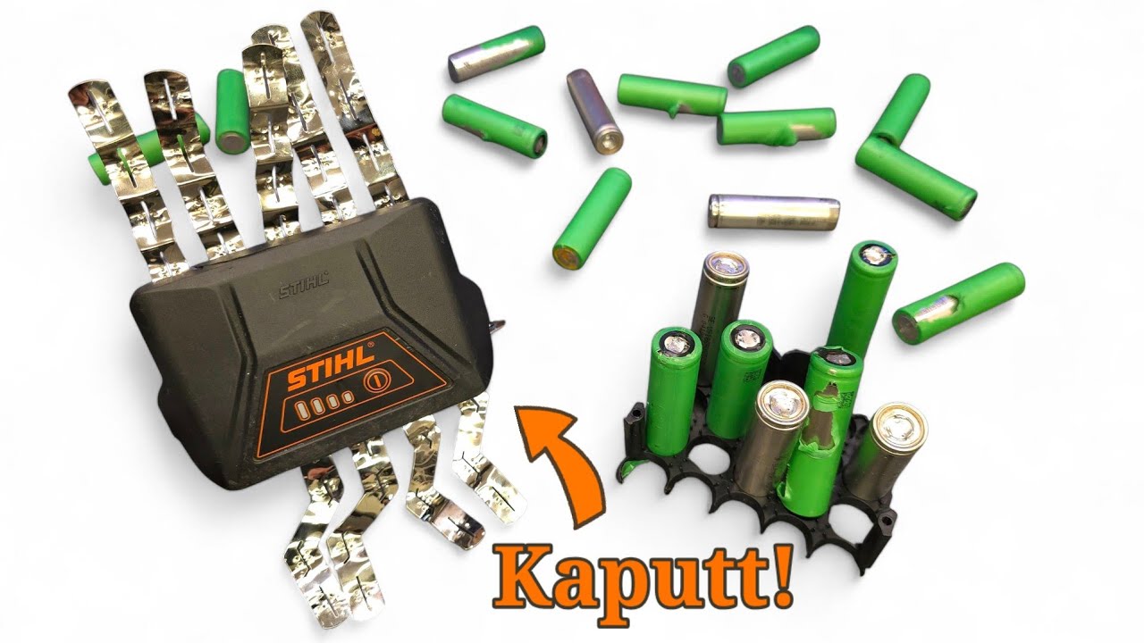 Stihl AK20 Battery Teardown & 6Ah Upgrade – How to Open It Step by Step