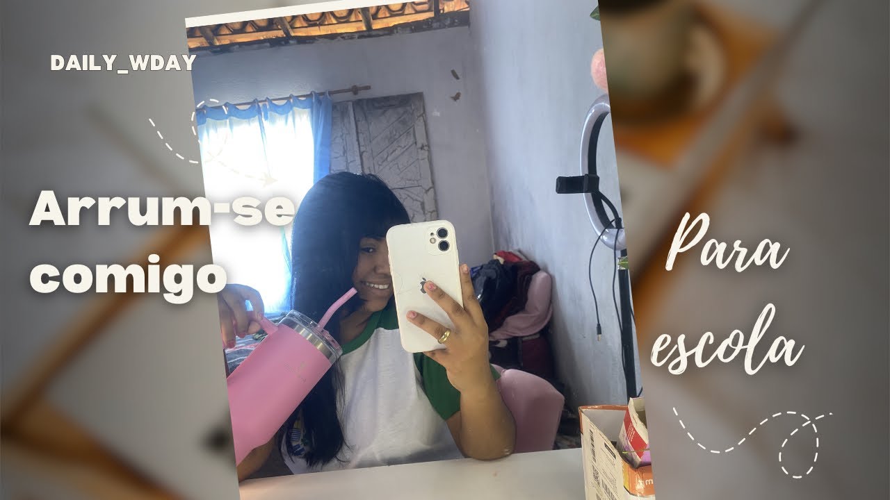 Arrume-se comigo para escola(um dia comigo)🎥💖✨