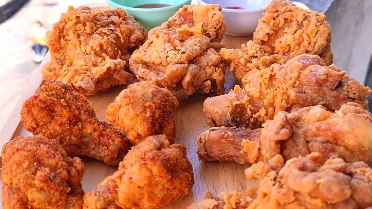 KFC ကြက်ကြော် ကြွပ်ကြွပ်အိအိ အရသာကောင်းကောင်းလေး ကြော်စားမယ်ဗျာ 🍗🍗