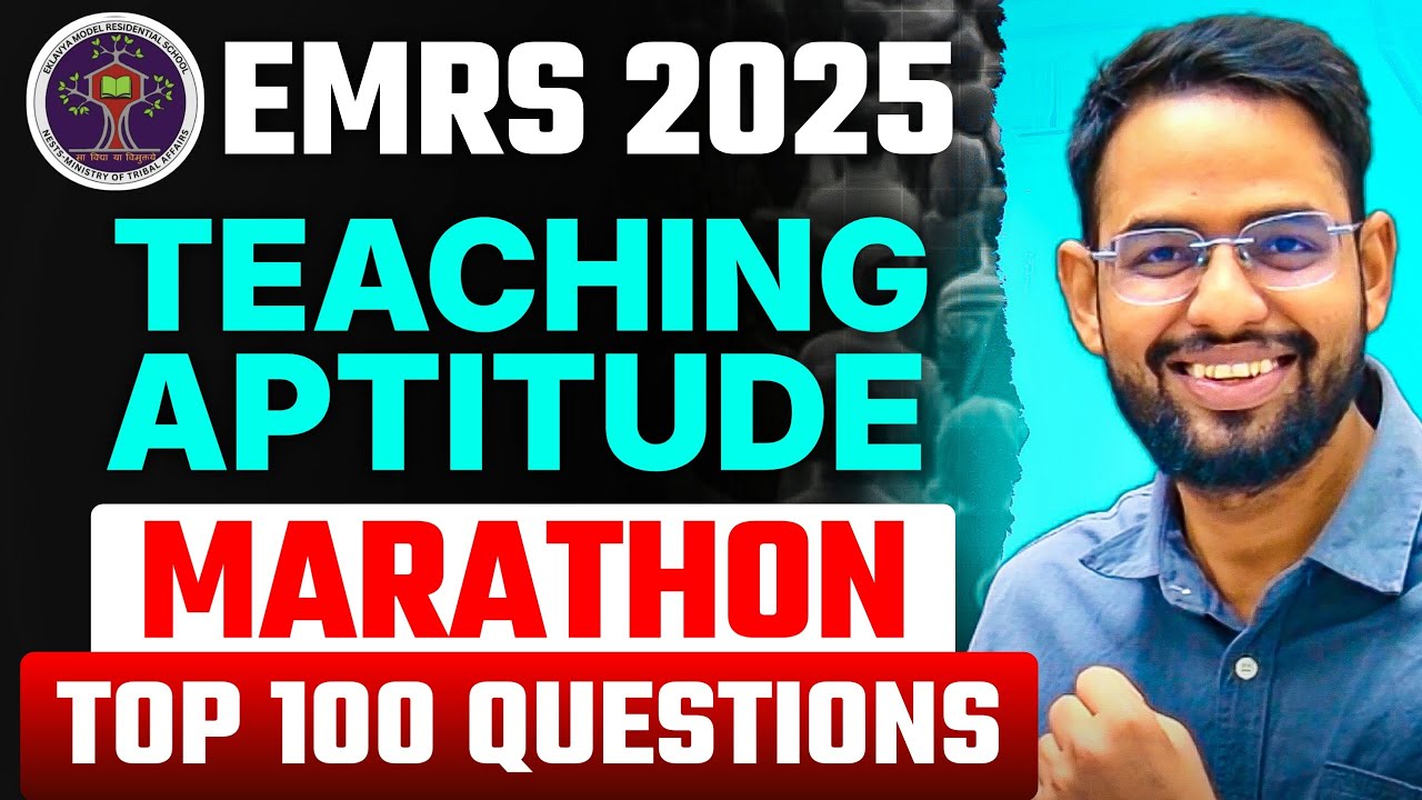EMRS 2025 TEACHING APTITUDE MARATHON CLASS  LOKESH SIR NOTES